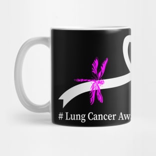 I Wear White Lung Cancer Awareness Mug